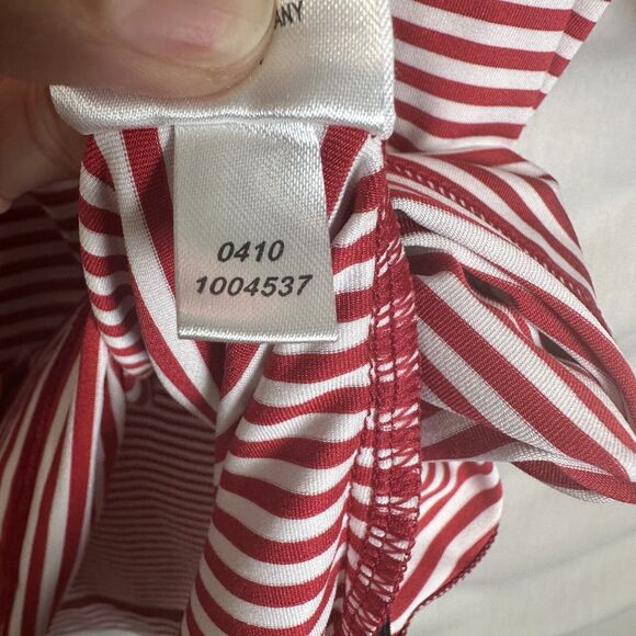 FootJoy Polo Shirt Mens XL Red‎ White Striped Prodry Lisle Performance Golf - Picture 8 of 10